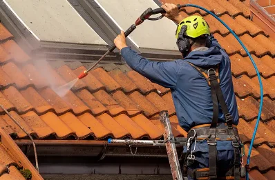 Démoussage et hydrofuge de toiture à Fabas